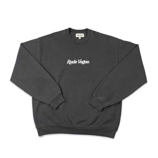 CORE CREWNECK - BLACK / OFF-WHITE Crewneck Rude Vogue