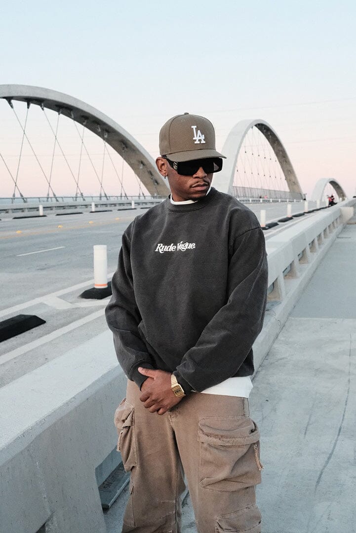 CORE CREWNECK - BLACK / OFF-WHITE Crewneck Rude Vogue