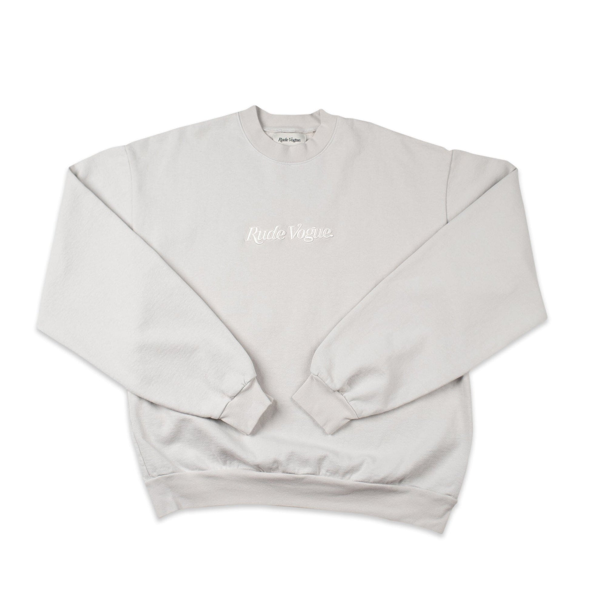 CORE CREWNECK - GREY / OFF-WHITE Crewneck Rude Vogue