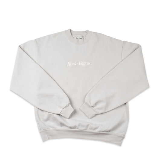 CORE CREWNECK - GREY / OFF-WHITE Crewneck Rude Vogue
