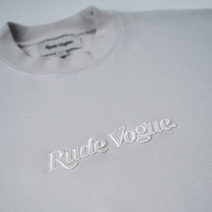 CORE CREWNECK - GREY / OFF-WHITE Crewneck Rude Vogue