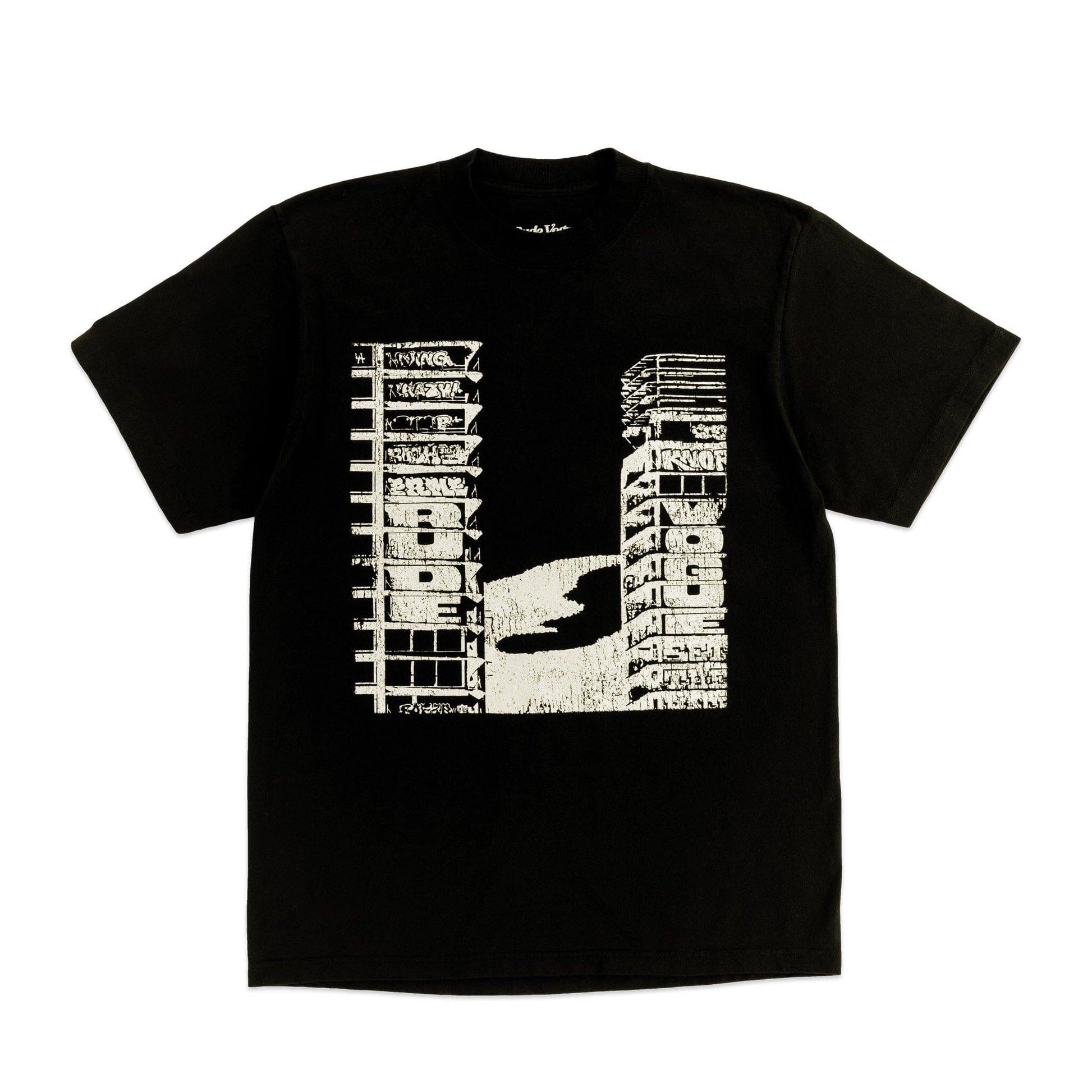 TOWERS TEE - BLACK T Shirts Rude Vogue