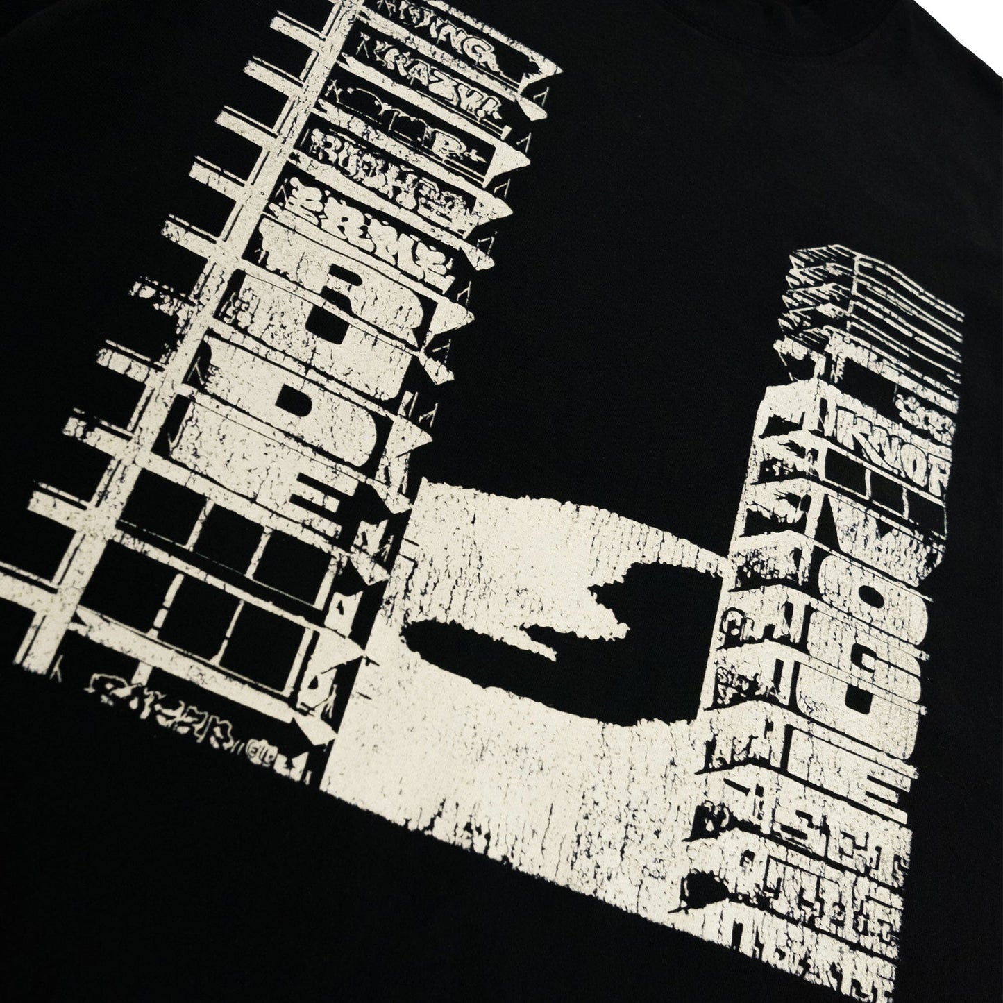 TOWERS TEE - BLACK T Shirts Rude Vogue