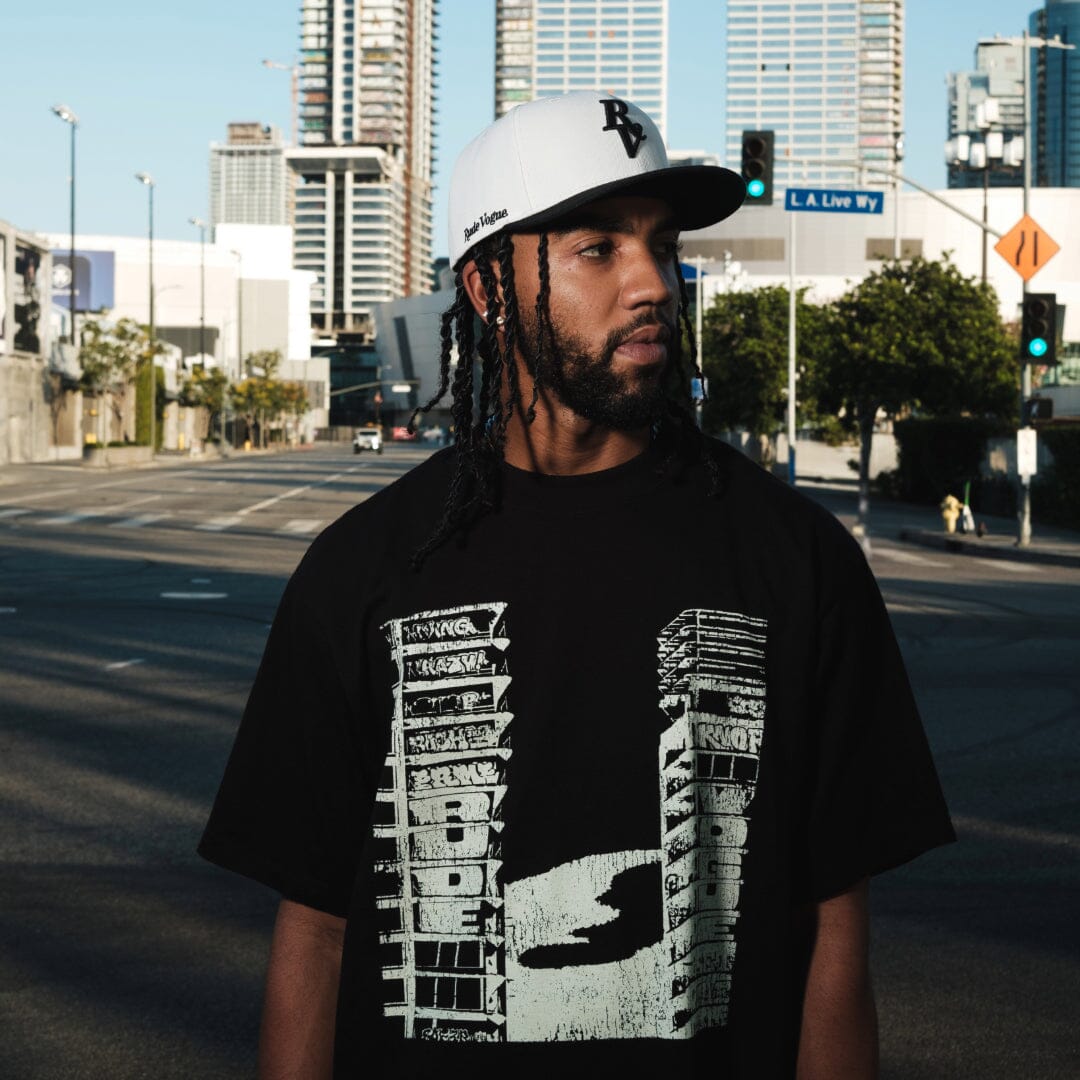 TOWERS TEE - BLACK T Shirts Rude Vogue