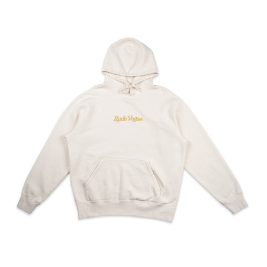 WASHED HOODIE - CREAM / GOLD Hoodie Rude Vogue