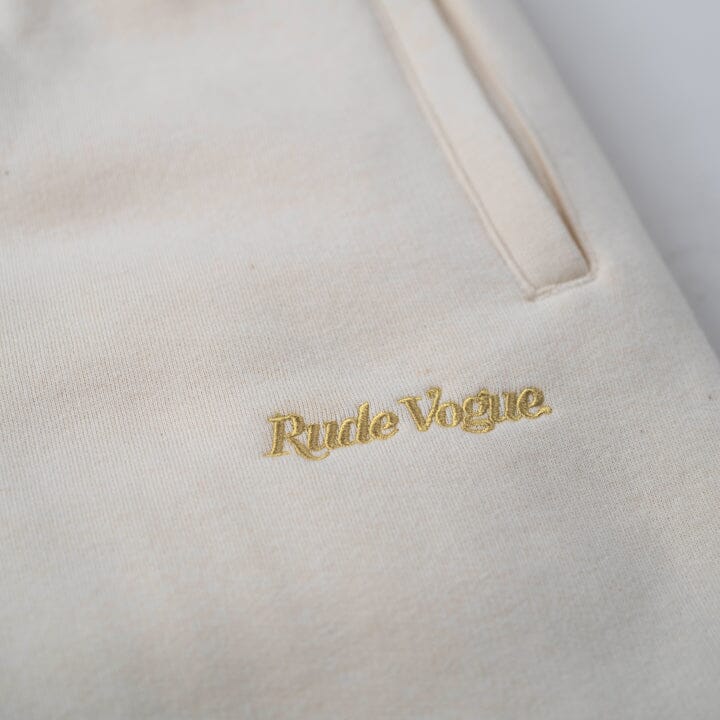 WASHED SWEATPANTS - CREAM / GOLD Hoodie Rude Vogue
