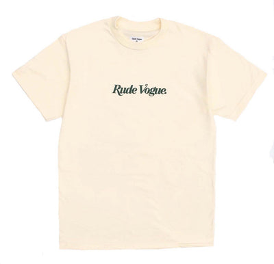 RUDE VOGUE T-SHIRT - CREAM T Shirts Rude Vogue