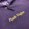 RUDE VOGUE WASHED HOODIE - GRAPE/GOLD Hoodie RudeVogue